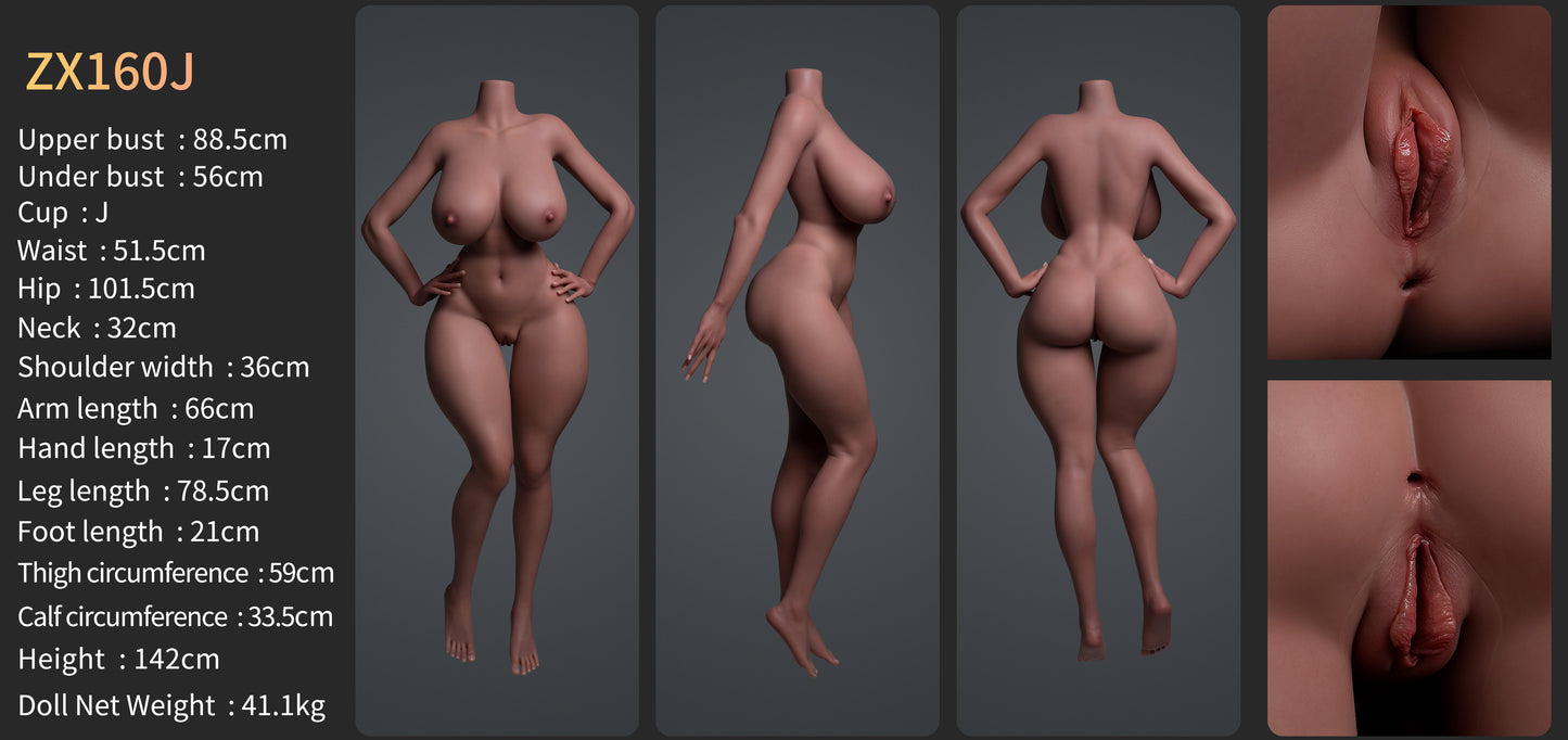 ZELEX SLE 160cm/5'3" J-Cup Silicone