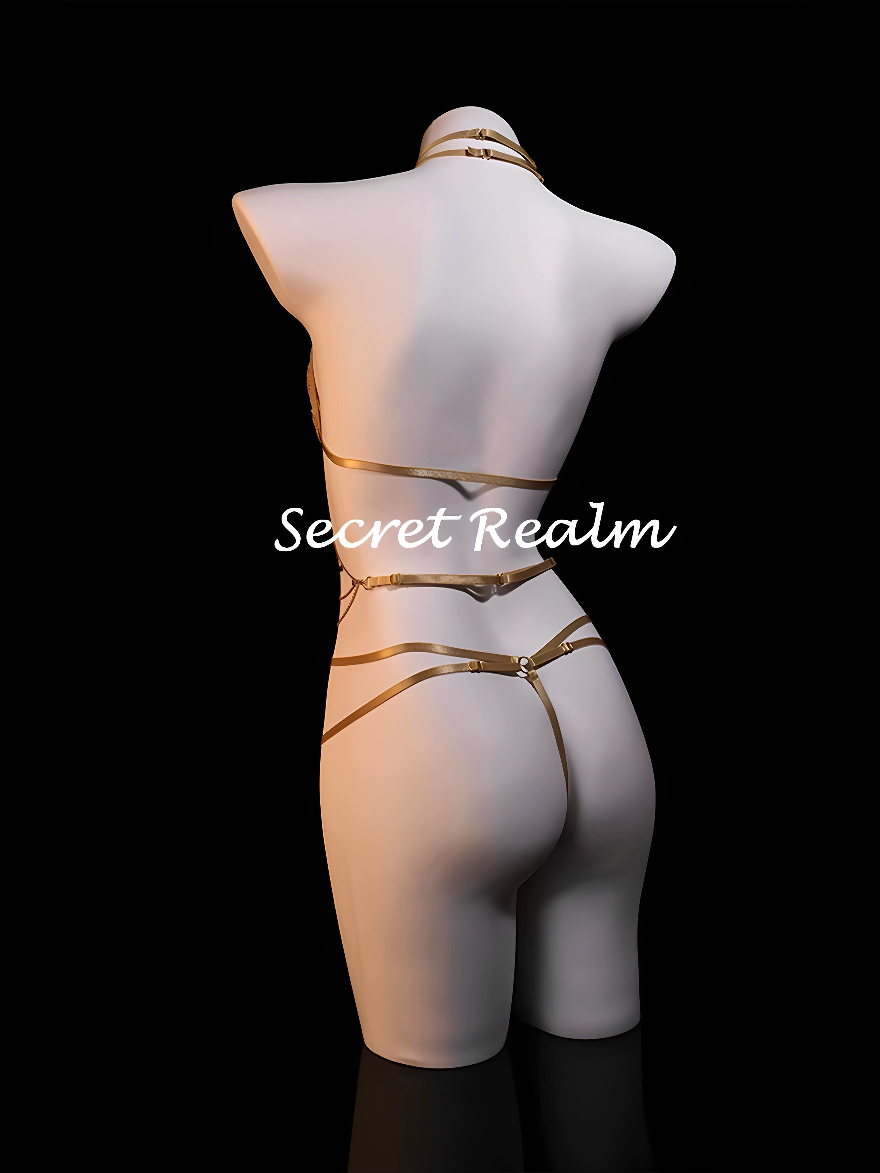 Sensual Lace Lingerie Set with Body Chain