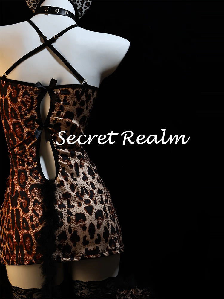Sultry Leopard Print Lingerie Set